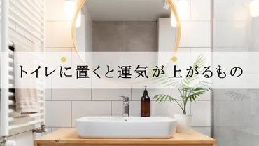 トイレに置くと運気が上がるもの【これが正解】