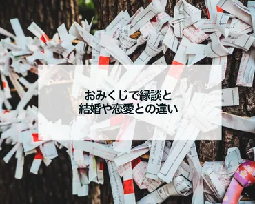 おみくじの『縁談』って、実際にはどんな意味？結婚に繋がる縁って、一体どんなもの？おみくじの『縁談』とは！？