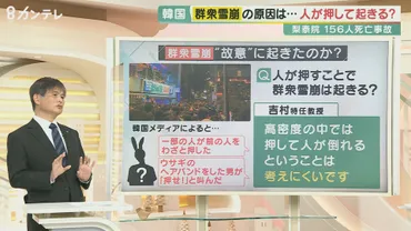 犯人捜しに意味はない。こんな高密度になった原因を探るべき」と専門家 韓国・梨泰院の死亡事故 生死を分ける第一歩「1平方メートルに5人」を体験 