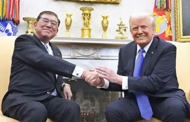 トランプ米大統領、対日赤字是正を要求「不均衡が続けば関税も」スチールでは柔軟姿勢石破首相と初会談