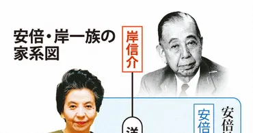 安倍晋三元首相の家系図が語るもの？安倍家と岸家の複雑な関係とは!!?