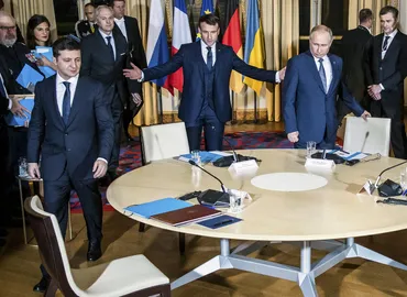 ウクライナ和平「月末までに戦闘停止」プーチン氏と合意独仏含めカ国首脳会談