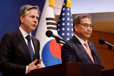 ロシアと北朝鮮「危険な軍事協力」米韓外相が会談、懸念を共有:朝日新聞