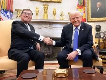 石破首相、トランプ大統領と首脳会談、日本防衛強化で一致「新たな黄金関係を追求」