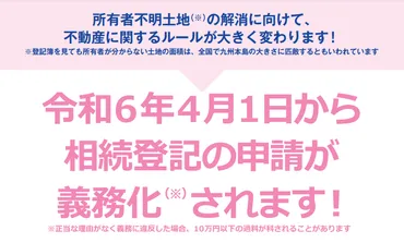 相続登記義務化(令和6年4月1日施行)になるとどうなるの?