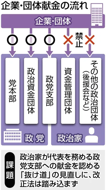 政治とカネ」の象徴「企業・団体献金」は生き残った当事者から思わず漏れた「自民党の力」というホンネ:東京新聞デジタル