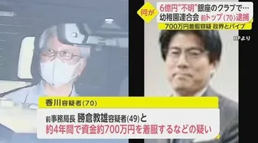 幼稚園連合会前会長、逮捕！巨額資金の使い道は？事件の真相とは！？