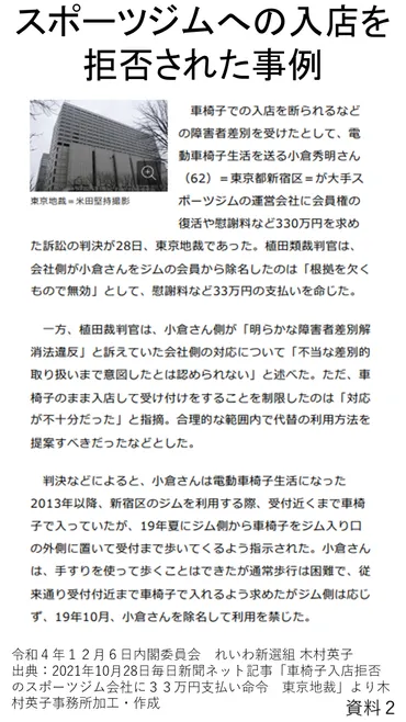 2022.12.6 参議院 内閣委員会 『障害者差別解消法について質問します』 