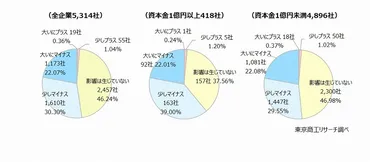 トランプ関税」企業の%が「マイナス」「賃上げ見送り」や在庫調整、設備投資の減少も