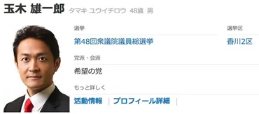 玉木雄一郎氏の政治的変遷と国民民主党の未来？玉木雄一郎氏の生い立ち、家族、そして政治家としての変化