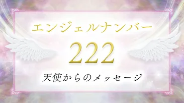 222】エンジェルナンバーの意味は？奇跡が起こる前兆？恋愛 ...