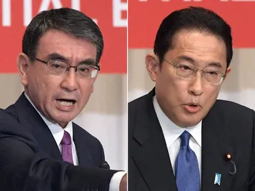 自民党総裁選 岸田文雄、河野太郎両氏による決選投票へ 