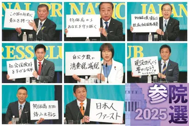 2025年参院選、各党の政策と物価高対策は？(有権者のための政策比較？)参院選の争点: 物価高対策、教育、財源問題