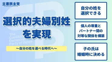 夫婦別姓問題、日本の現状は？法改正への道のりと課題を徹底解説！(選択的夫婦別姓？)夫婦別姓、選択肢を求めてー現状と課題ー