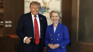 米EU貿易戦争は回避された？高関税合意の裏側と今後の行方は？米EU関税合意：15%関税と今後の貿易への影響