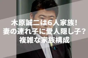 木原誠二は6人家族！妻の連れ子に愛人隠し子がいる？複雑な家族構成とは 