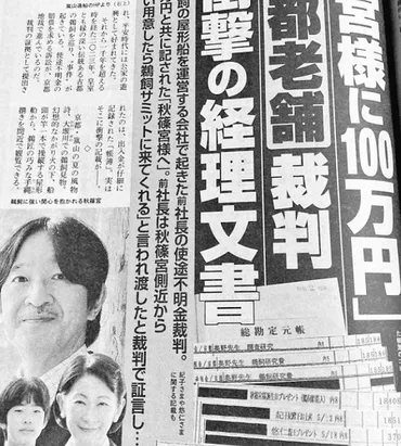 秋篠宮家と鵜飼の関係 100万円の真相は？秋篠宮家と鵜飼の関係とは！？