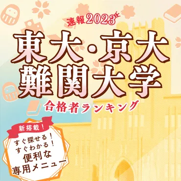 2023年 聖光学院高等学校 東大・京大・難関大学 合格者数 