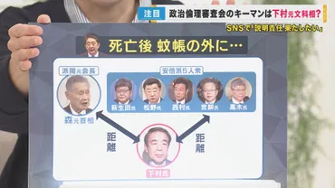 キーパーソン下村元文科大臣が「説明責任を果たす」 安倍派5人衆と違い森元首相と距離をおく下村氏 今後の発言が注目 