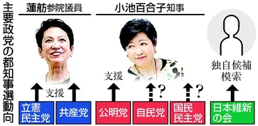 都知事選で連敗脱出目指す 自民、小池氏の支援模索：時事ドットコム