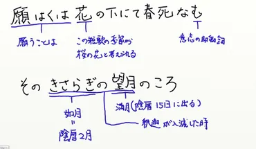 願はくは花のしたにて春死なむその如月の望月の頃 