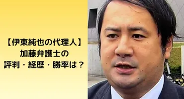 伊東純也の弁護士・加藤博太郎の評判・経歴・勝率まとめ！