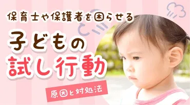 保育士や保護者を困らせる子どもの「試し行動」~原因と対処法~