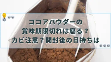 ココアパウダーの賞味期限切れは腐る？カビ注意？開封後の日持ちは