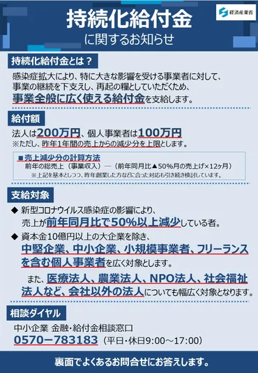 新型コロナウイルス】フリーランス支援の３つの制度を具体的に検証。持続化給付金の活用が最有力か。 