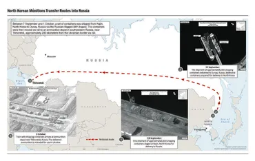 北朝鮮がロシアに兵器提供 コンテナ1000個超、鉄道でウクライナ国境近くの弾薬庫へ アメリカ政府公表：東京新聞 TOKYO Web