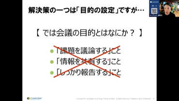 会議の目的は「課題を議論すること」ではない 参加者の「迷い」をなくす、会議のゴールの伝え方 