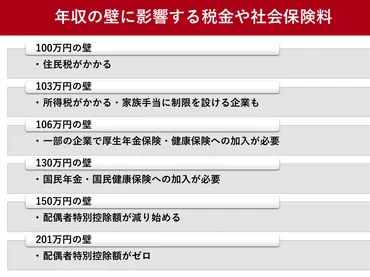 106万円の壁とは 政府、社会保険適用促進手当や助成金で支援 