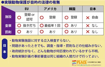 科学の犠牲になる動物たち 動物実験・実験動物│PEACE 命の搾取ではなく尊厳を