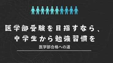 医学部受験を目指すなら、中学生から勉強習慣を