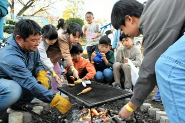 校庭でたき火にハンモック…「子どもに遊びを返す」小学校の大冒険 東京都：朝日新聞デジタル