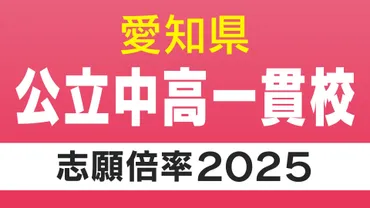 愛知県 初の公立中高一貫校 出願状況 明和の普通コースは「17.05倍」刈谷は「10.23倍」来年4月に開校 4校の志願倍率は?