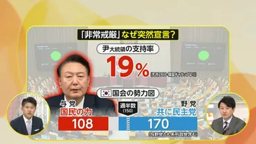 解説】なぜ今？韓国の尹錫悦大統領「戒厳令」宣言…権力維持のため野党勢力抑え込もうとしたか 日韓の溝が深まる可能性も