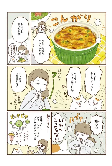 しゃべる猫が料理を教える漫画『ねこの手キッチン』はどんな話？癒やしの日常は、美味しいごはんから!!?