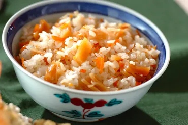 ショウガ香る!干しホタテとニンジンの炊き込みご飯レシピ・作り方