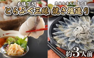 とらふぐ 刺身 ちり 鍋 焼き塩造り セット 刺身 計100g ちり 250g 焼き塩造り 55g ふぐ 贈り物 ふぐ刺し ふぐ鍋 塩 干しひれ  農林水産省大臣賞受賞 トラフグ 山賀 下関 山口 AS159 