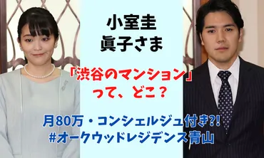 眞子さまと小室圭さんの新婚生活は？まさかの渋谷区の高級マンションとは！？