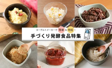 レシピ】ヨーグルトメーカーで簡単＆時短！手づくり発酵食品レシピまとめ 