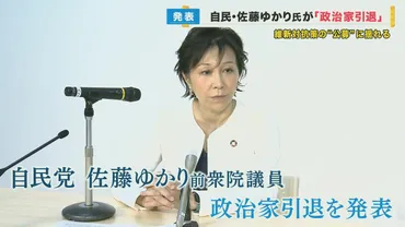 異例の公募"で自民・佐藤ゆかり氏が政治家引退 維新に対抗なるか？党本部が進める大阪自民の刷新は【大阪発】