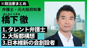 橋下徹氏の素顔に迫る！気になるエピソードを深堀り知らない人も必見！波乱万丈すぎる！